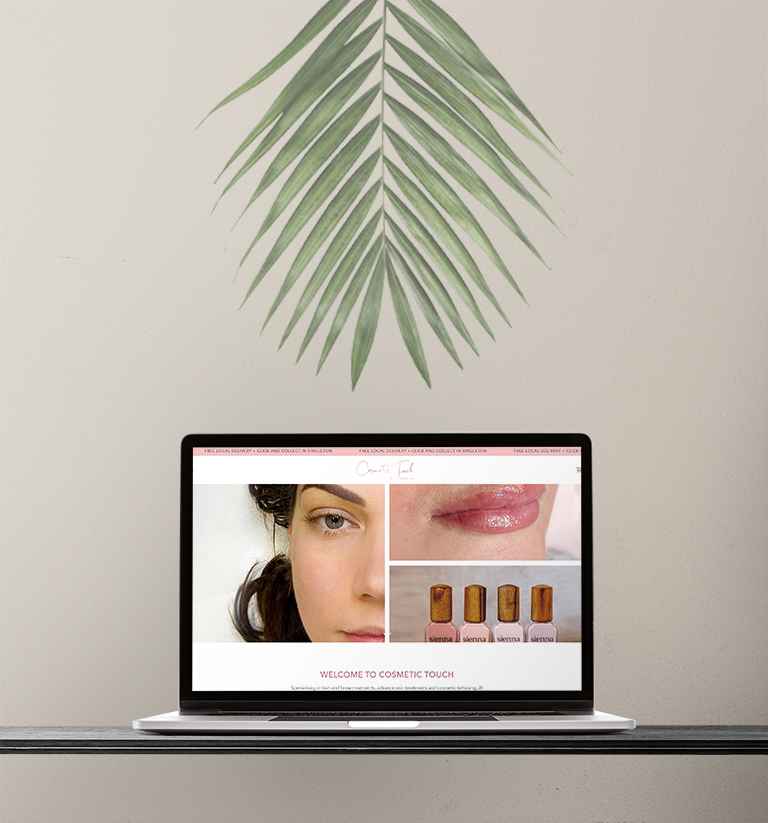 Cosmetic Touch Website design by Think Goat