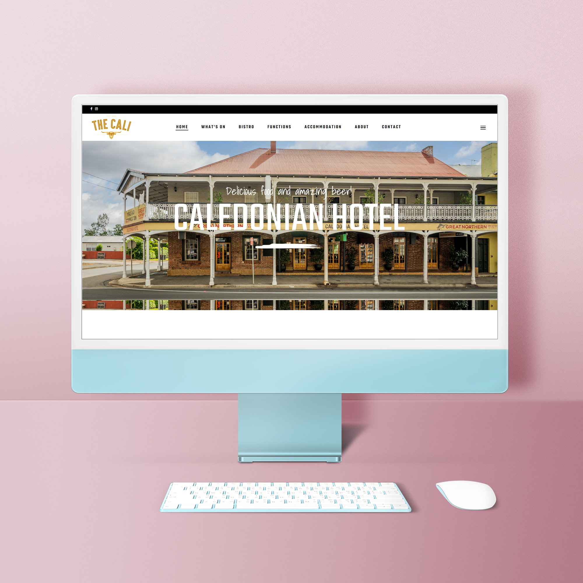 The Caledonian Hotel Website design by Think Goat
