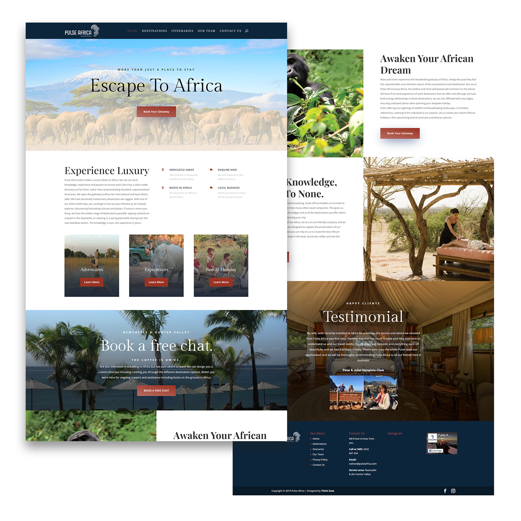 Pulse Africa Website design by Think Goat