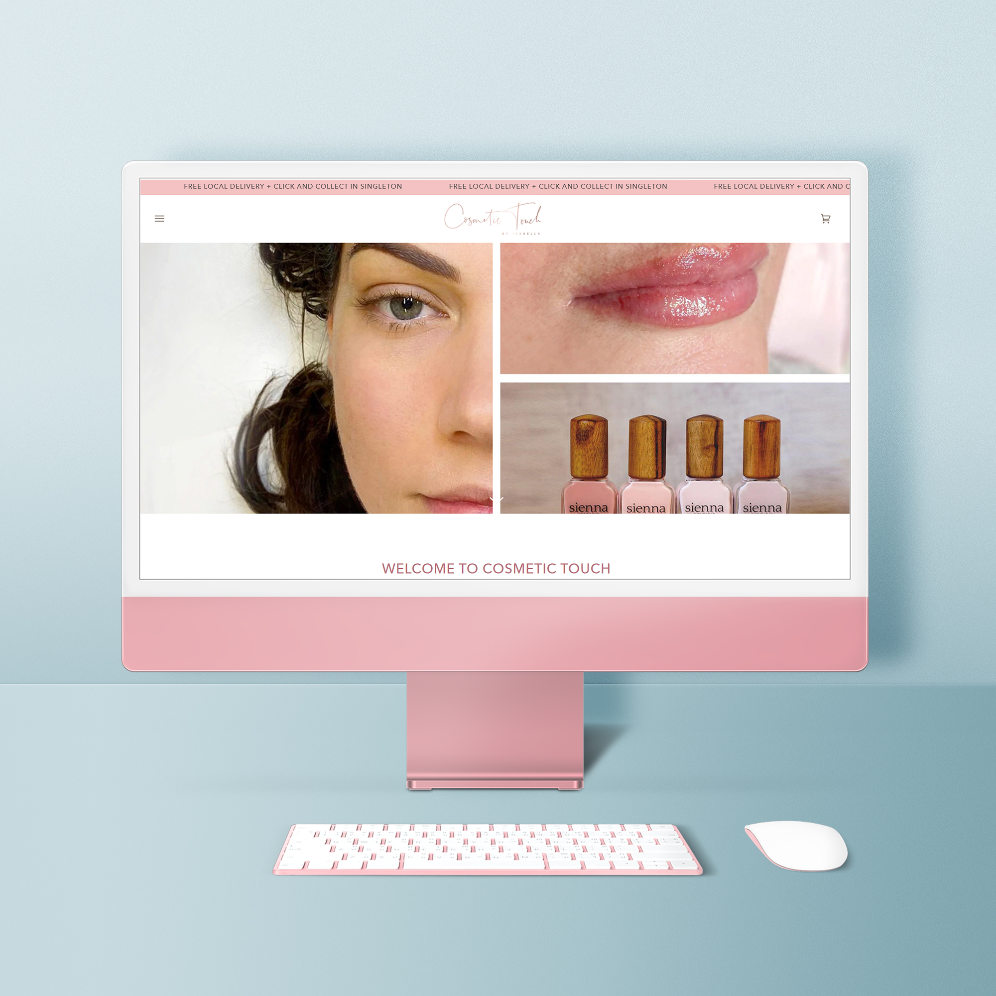 Cosmetic Touch Website design by Think Goat